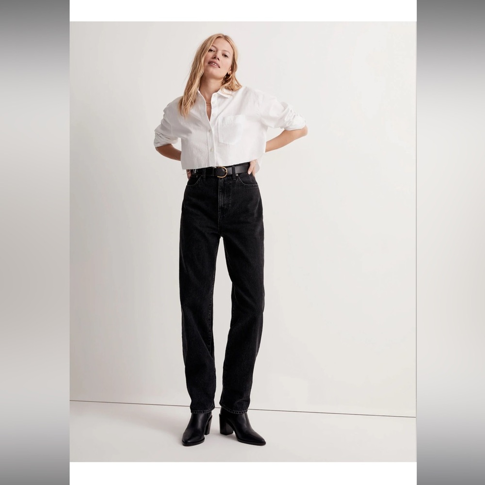 Madewell Baggy Straight Jeans in Raybard Wash